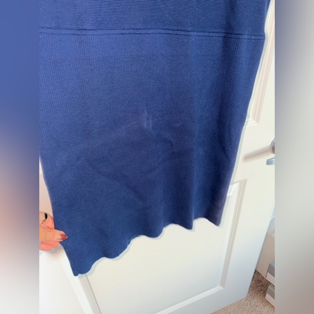 Banana Republic Women’s Navy Blue Knit Dress size XL - Picture 4 of 7
